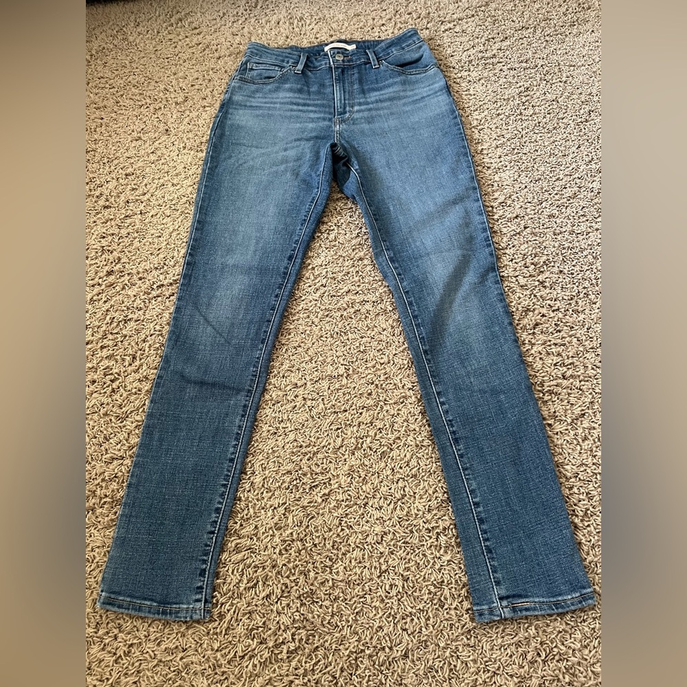 New Women’s Levi’s 721 High Rise Skinny Jeans Medium Wash Size 29